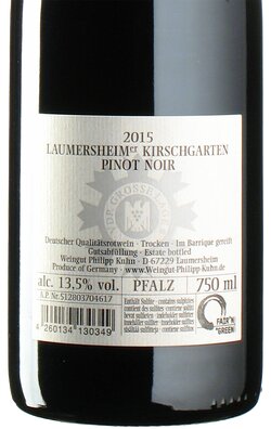 Pinot Noir Kirschgarten GG 2015