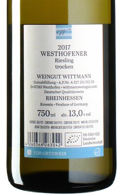 Riesling Westhofen 2017