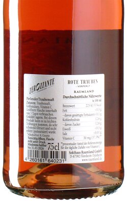 Zerozzante No.2 Red Grape Secco (non-alcoholic)