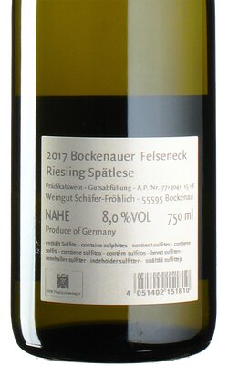 Riesling Felseneck Sptlese 2017