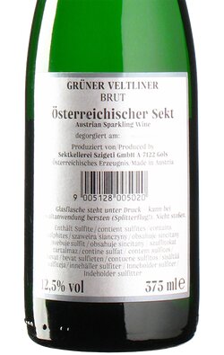 Grüner Veltliner Sekt brut Half Bottle