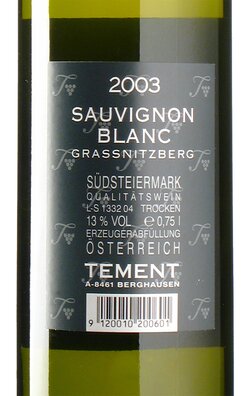 Sauvignon Blanc Grassnitzberg 2003