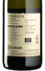 Zillinger - Welschriesling »Neuland« 2018 *bio