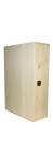 Holzkiste für 3 Flaschen mit Klappdeckel