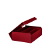 Geschenkkarton Offene Welle 3er Bordeaux