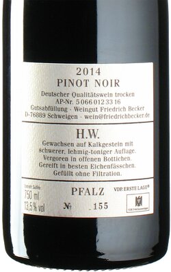 Pinot Noir Herrenwingert 2014