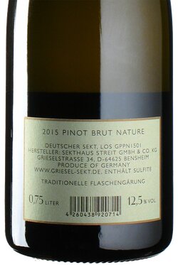 Pinot Prestige Sekt Brut nature 2015