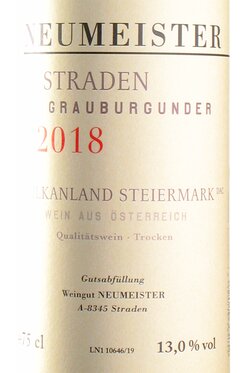 Grauburgunder Straden 2018