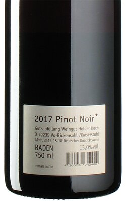 Pinot Noir * 2017