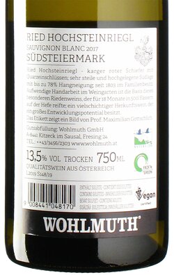 Sauvignon Blanc Ried Hochsteinriegl 2017