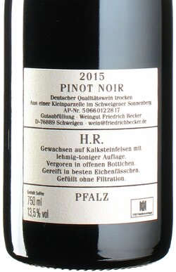 Pinot Noir Heydenreich 2015