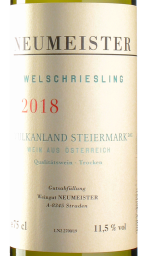 Neumeister - Welschriesling Vulkanland 2018 *bio
