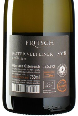 Fritsch - Roter Veltliner unfiltriert 2018