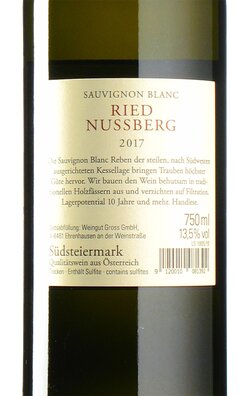 Sauvignon Blanc Ried Nussberg 2017