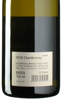 Chardonnay *** 2018