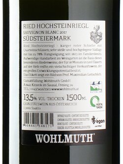 Sauvignon Blanc Hochsteinriegl 2017 Magnum