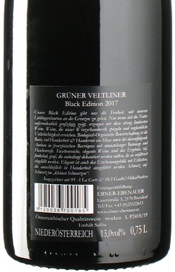 Grner Veltliner Black Edition 2017