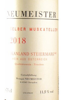 Gelber Muskateller Vulkanland 2018