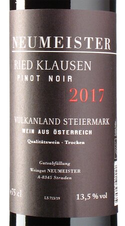 Pinot Noir Ried Klausen 2017