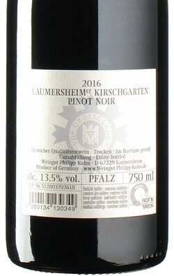 Pinot Noir Kirschgarten GG 2016
