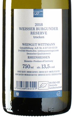 Weier Burgunder Reserve 2018