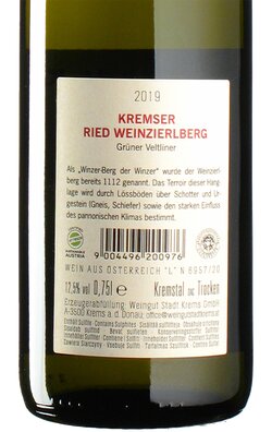 Grüner Veltliner Ried Weinzierlberg 2019