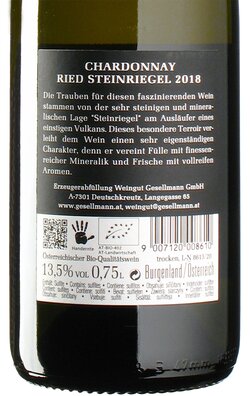Chardonnay Ried Steinriegel 2018