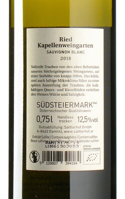 Sauvignon Blanc Ried Kapellenweingarten 2018