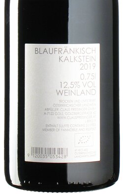 Blaufrnkisch Kalkstein 2019