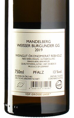 Weißer Burgunder Mandelberg GG 2019