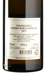 Rebholz - Weißer Burgunder Mandelberg GG 2019 *bio