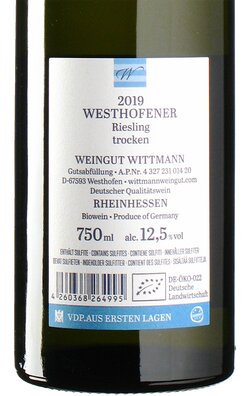 Riesling Westhofen 2019